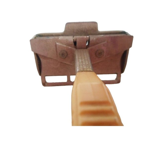 Vintage GEM Single Edge Safety Razor w/ Bakelite Handle 1950-60's - Picture 5 of 9